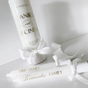 Wedding Unity Set with Family Taper Candles