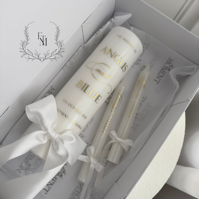 Wedding Unity Set with Family Taper Candles