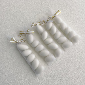 White Slimline Organza Bomboniere