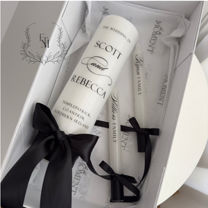 Wedding Unity Set with Family Taper Candles
