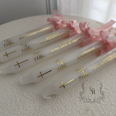 Taper Candle - Godparent/Family Candle
