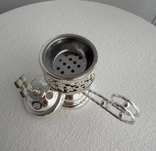 Load image into Gallery viewer, Silver Plated Incense Burner - with handle