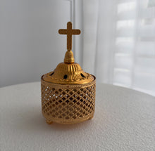 Load image into Gallery viewer, Gold Plated Incense Burner - Tall
