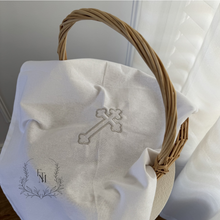 Load image into Gallery viewer, Cross Embroidered Prosphora Bread Cover - Orthodox Cross