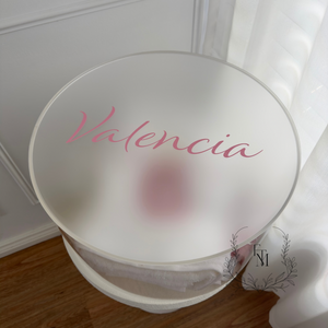 Round Frosted Lid Acrylic Gift Box