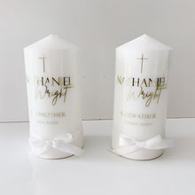 Load image into Gallery viewer, Pillar Candle - Godparent/Family Candle