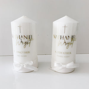 Pillar Candle - Godparent/Family Candle