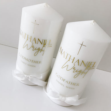 Pillar Candle - Godparent/Family Candle