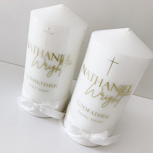 Pillar Candle - Godparent/Family Candle