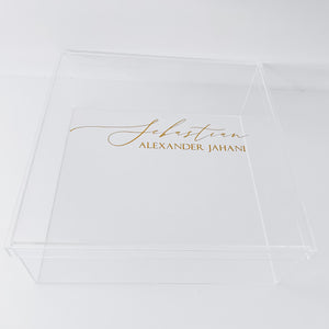 Large Clear Acrylic Gift Box