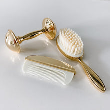 Load image into Gallery viewer, Gold Plated Brush &amp; Comb Set