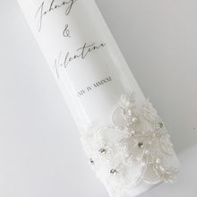 Load image into Gallery viewer, Lace Unity Wedding Candles