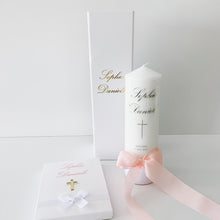 Load image into Gallery viewer, Christening Candle with Ribbon