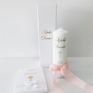 Baptism/Christening Candle - with Ribbon