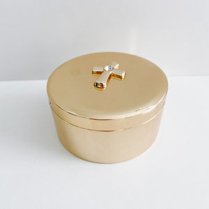 Gold Plated Trinket With Cross
