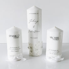 Load image into Gallery viewer, Lace Unity Wedding Candles
