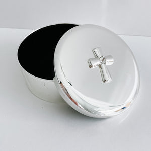Silver Plated Trinket With Cross