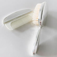 Load image into Gallery viewer, Silver Plated Brush &amp; Comb Set