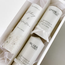 Load image into Gallery viewer, Lace Unity Wedding Candles