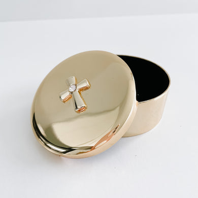 Gold Plated Trinket With Cross