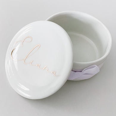 Large Round Trinket Box