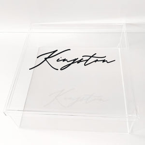 Large Clear Acrylic Gift Box