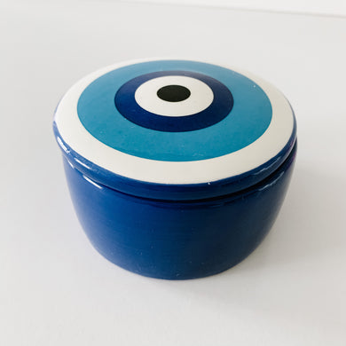 Ceramic 'Evil Eye' Trinket - Blue