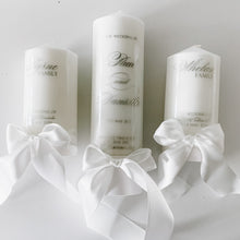 Load image into Gallery viewer, Pillar Candle - Godparent/Family Candle